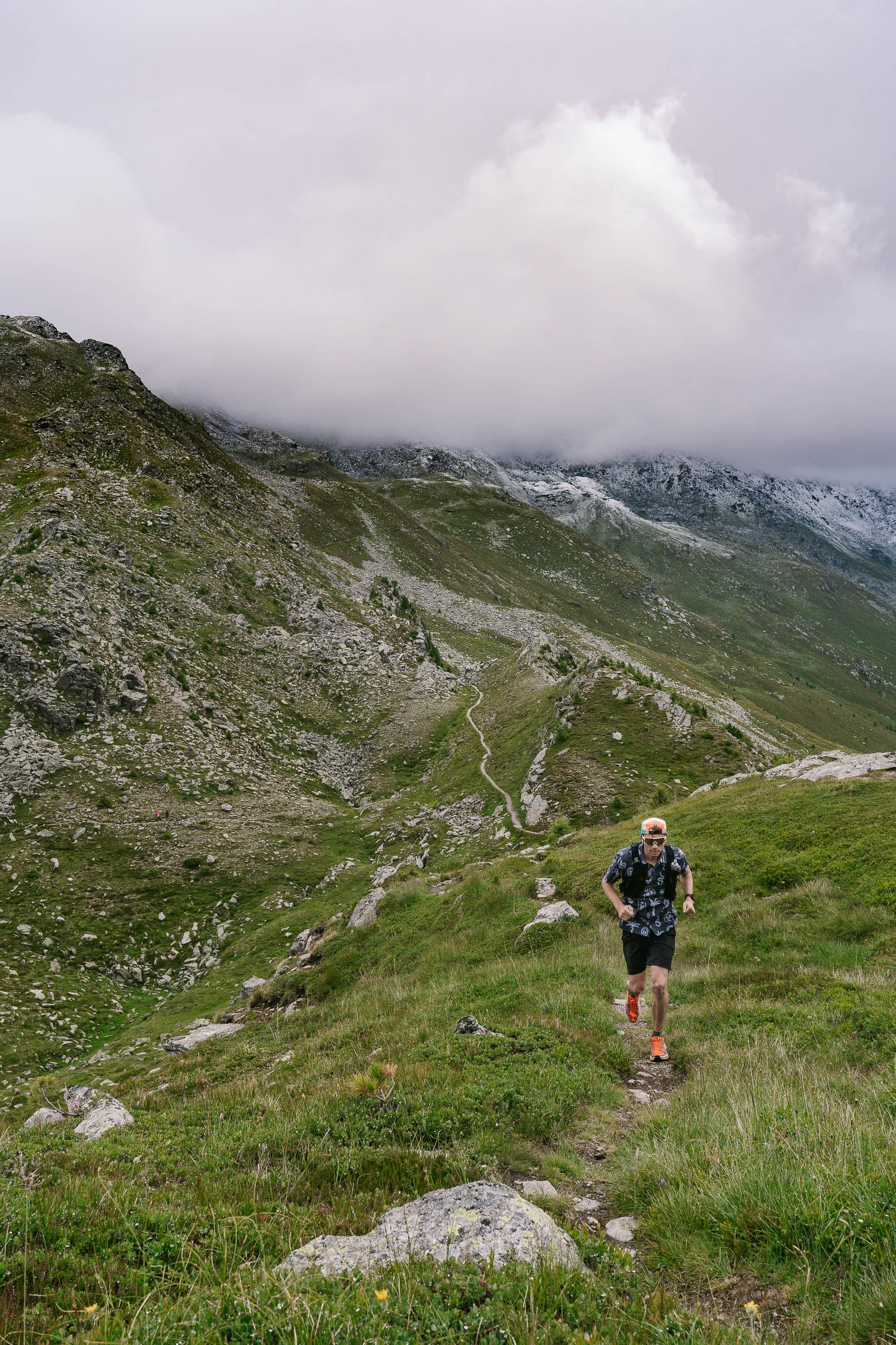 Kyle hiking in the Alps